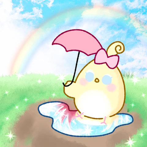 【今日のばーど】ぴちゃぴちゃ雨あがり