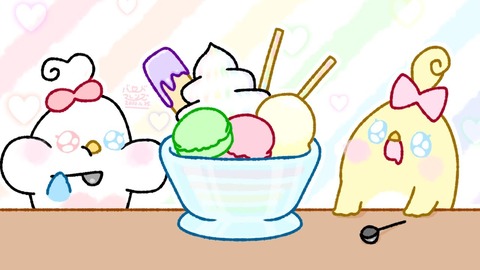【今日のばーど】あまあまパステルパフェ