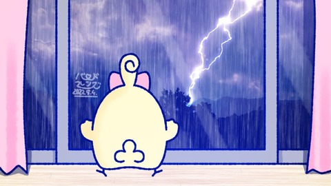 【今日のばーど】ピカッとゴロゴロ嵐