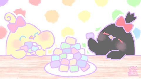 【今日のばーど】キュート！パステルマシュマロ
