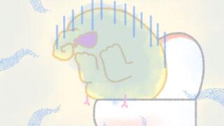 【今日のばーど】どよ〜ん…べんぴリボン