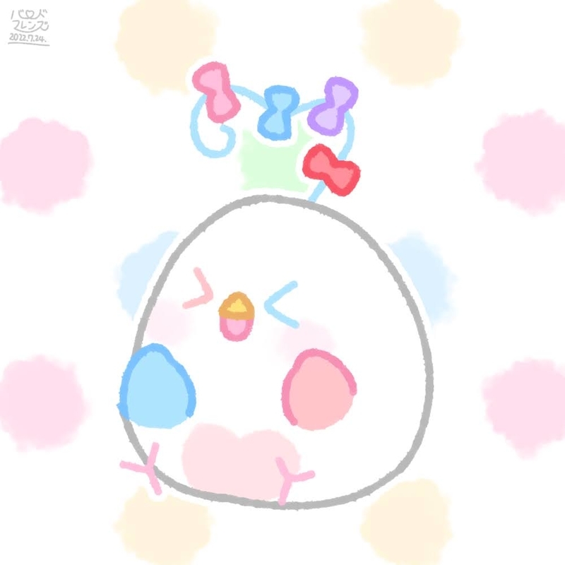 【今日のばーど】リボン DE デコ！